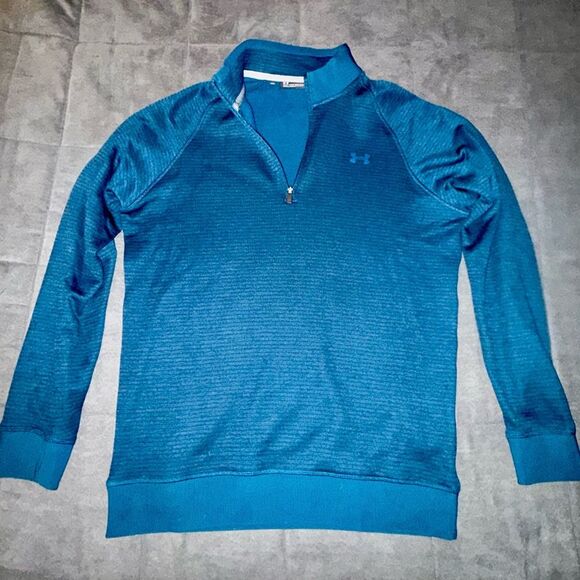 Under Armour Other - Under Armour Men's Teal Half Zip-Up Sweater Size Large